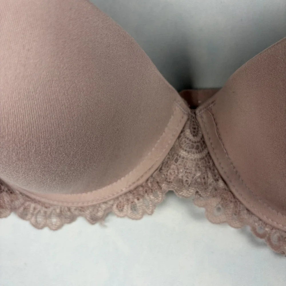 Lucky Brand Women's Lace Bra Muted Nude Pink Size 34C NWOT‎